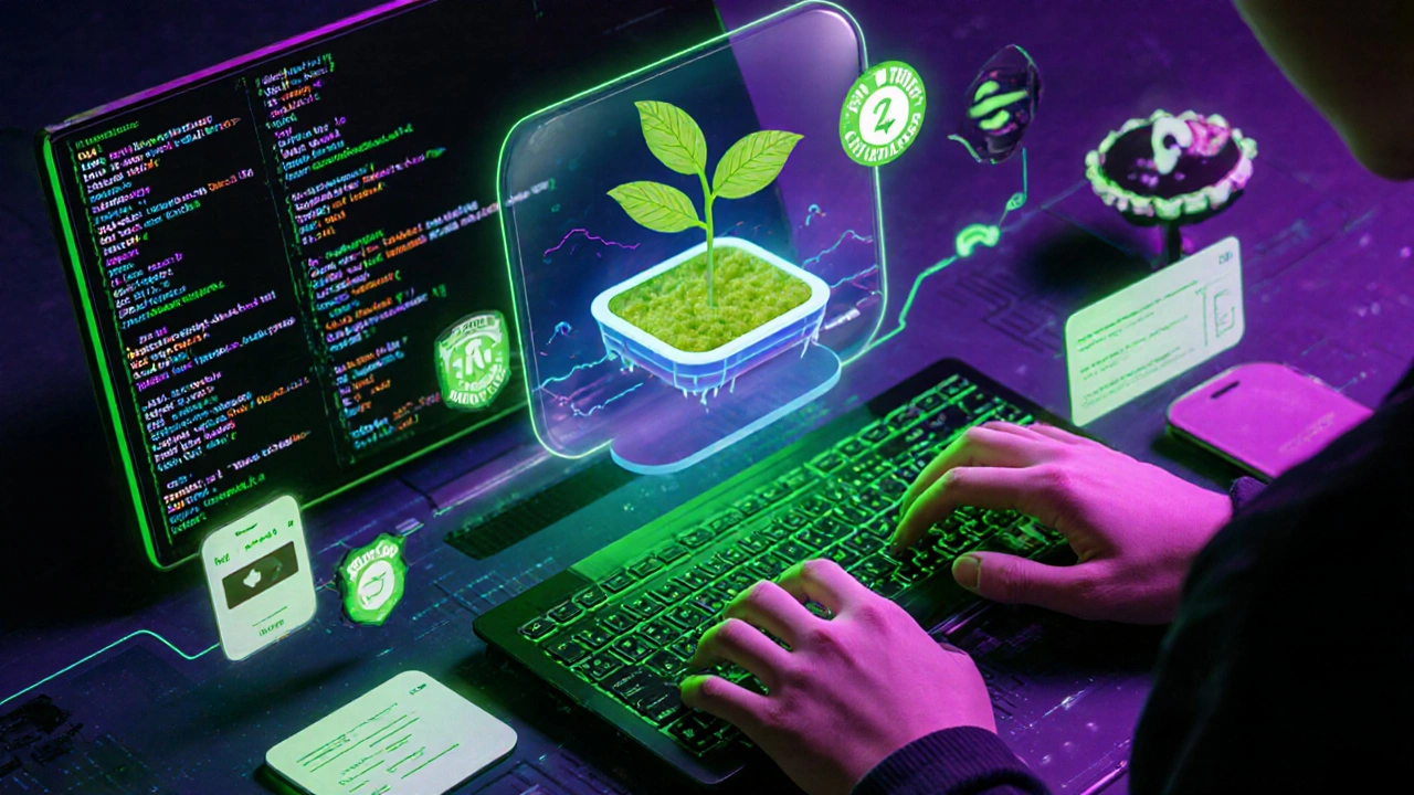 A learner interacting with an adaptive skill-based app that rewards progress with visual feedback and badges.