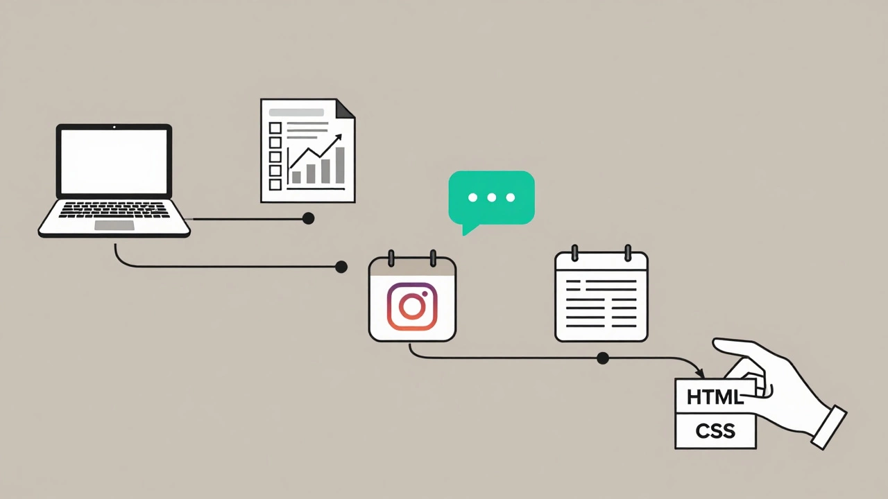 Minimalist roadmap showing Python leading to automation, chatbots, and data tools.
