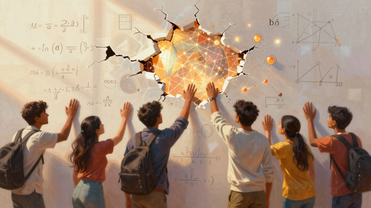 Students breaking through barriers of math and physics