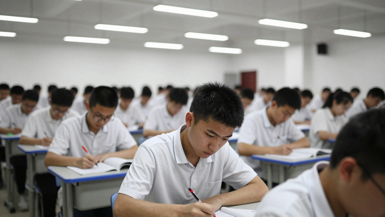 Thousands of students taking the high-stakes Gaokao exam in China
